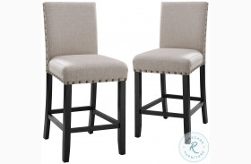 Crispin Natural Counter Height Chair Set Of 2