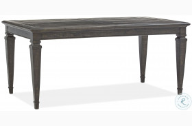 Calistoga Weathered Charcoal Rectangular Extendable Dining Table