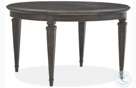 Calistoga Weathered Charcoal Round Extendable Dining Table