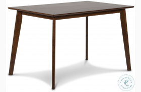 Morocco Walnut Brown 47" Rectangle Dining Table