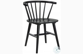 Otaska Black Dining Chair Set Of 2