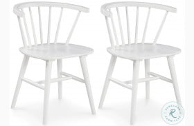 Grannen White Dining Chair Set Of 2