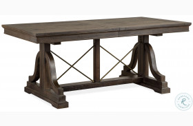 Westley Falls Graphite Trestle Extendable Dining Table