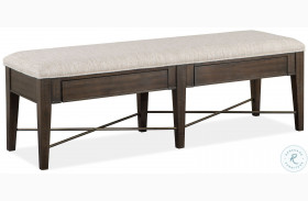 Westley Falls Graphite Upholstered Bench
