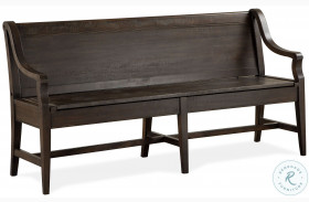 Westley Falls Graphite Bench With Back