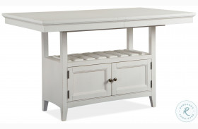 Heron Cove Chalk White Extendable Counter Height Dining Table