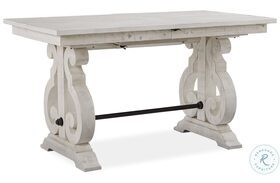 Bronwyn Alabaster Extendable Rectangular Counter Height Dining Table