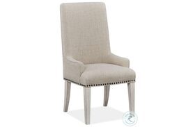 Bronwyn Alabaster Upholstered Host Chair Set Of 2