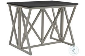 Gateway Street Graphite And Khaki Extendable Counter Height Dining Table