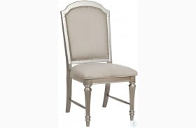 Regency Park Pearlized Platinum Dining Chair Set of 2
