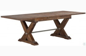 Fresno Rustic Medium Extendable Butterfly Leaf Dining Table