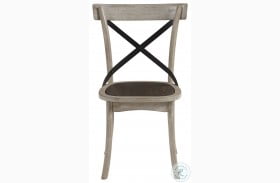 Winslet Gingerbread And White X Back Dining Chair Set Of 2