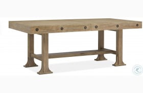 Lynnfield Weathered Fawn Trestle Extendable Dining Table