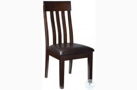 Haddigan Dark Brown Dining Upholstered Side Chair Set Of 2