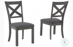 Myshanna Grey Dining Chair Set of 2