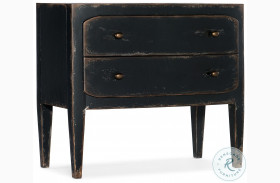 Ciao Bella Black Two Drawer Nightstand