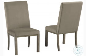 Chrestner Brown Upholstered Side Chair Set Of 2