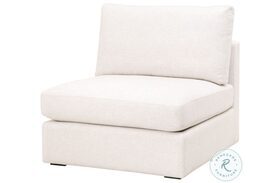 Daley Cream Linen Modular Armless Chair