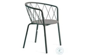 Dasy Gray Stackable Outdoor Arm Chair Set of 4
