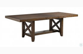 Francis Chestnut Extendable Rectangular Dining Table