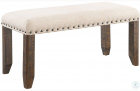 Dex Cream Upholstered Bench