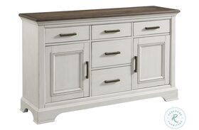 Drake Rustic White and French Oak Sideboard