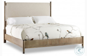 Affinity Gray Upholstered Panel Bed