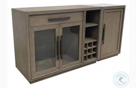 Pure Modern Moonstone Server with Bar Cabinet