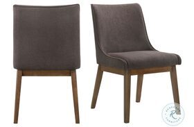 Ronan Charcoal Upholstered Chair Set Of 2