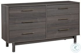 Brymont Dark Gray Large 6 Drawer Dresser