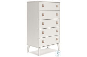 Aprilyn White Five Drawer Chest