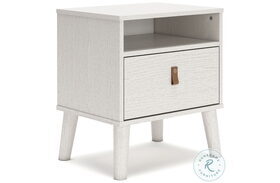 Aprilyn White One Drawer Nightstand