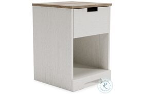 Vaibryn Two Tone Large 1 Drawer Nightstand