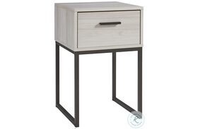 Socalle Natural Large 1 Drawer Nightstand