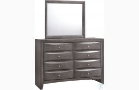 Madison Gray Dresser With Mirror