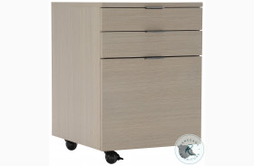 Axiom Linear Grey And Brushed Silver 3 Drawer File Cabinet