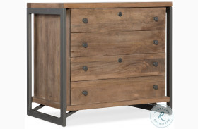 5681-10466-MWD Medium Natural Wood And Gray Lateral File Cabinet