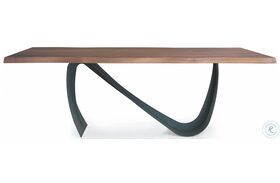 Flex Walnut And Antracite 95" Dining Table