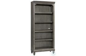 Foundry Home Office Brushed Pewter 76" Bunching Bookcase