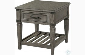 Foundry Brushed Pewter End Table