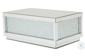 Montreal Silver Rectangular Mirrored Cocktail Table