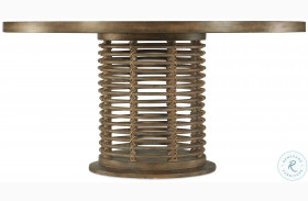 Sundance Rich Dynamic Brown 60" Rattan Round Dining Table