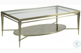 Galerie Champagne Rectangular Coffee Table
