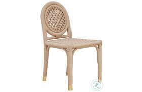 Gentry Rattan Wrapped Round Back Dining Chair