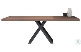 Gian Brown And Black 79" Dining Table