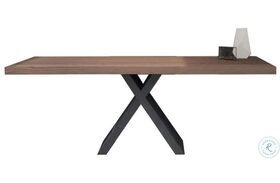Gian Brown And Black 87" Dining Table