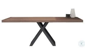 Gian Brown And Black 95" Dining Table