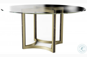 Modern Artisan Remix Cerused Oak And Bronze Gold 60" Dining Table