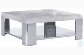 Aura Stainless Steel Cocktail Table