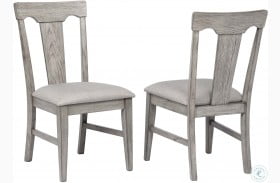 Graystone Burnished Gray Upholstered Side Chair Set of 2